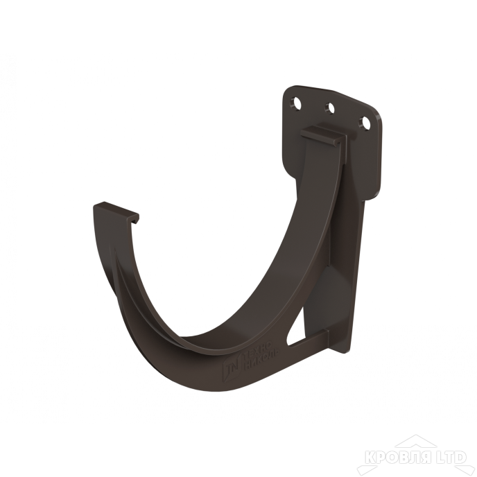 ТН ПВХ D125/82 ММ КРОНШТЕЙН ЖЕЛОБА  ТЕМНО-КОРИЧНЕВЫЙ  Rall 8019