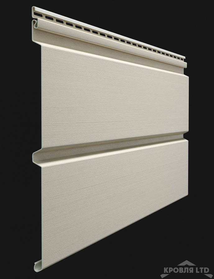 Сайдинг виниловый брус Docke Premium цвет Сливки 3,6м