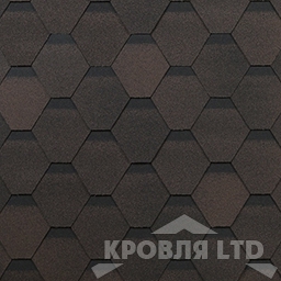 Гибкая черепица Шинглас серия Классик коллекция Оптима цвет Коричневый