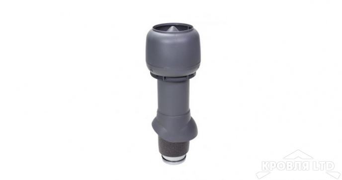 Вентиляционный выход Vilpe 125P/IS/500 цвет серый