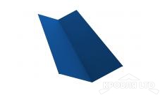 Планка ендовы верхней 145х145, Полиэстер RAL 5005 сигнальный синий,толщина 0,45