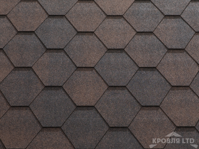 Гибкая черепица Катепал Коллекция Jazzy цвет Коричневый