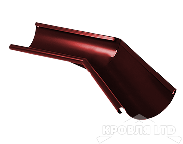 Угол желоба внутренний Foramina PUR 135 гр 125 мм RAL 3005 красное вино