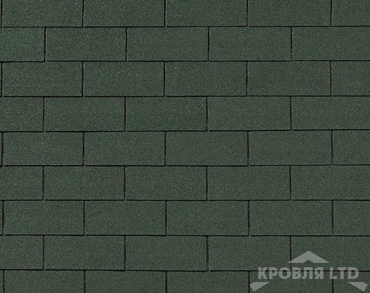 Гибкая черепица Roofshield  серия Family Light коллекция Американ цвет Зеленый