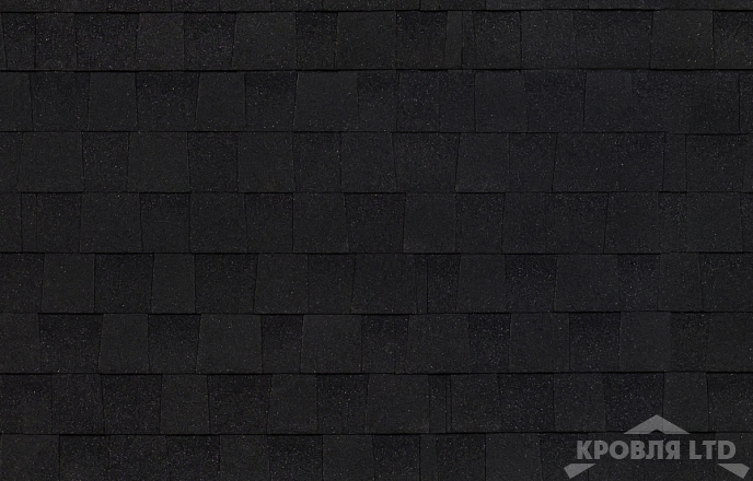 Гибкая черепица Шинглас  коллекция Фазенда цвет Черный