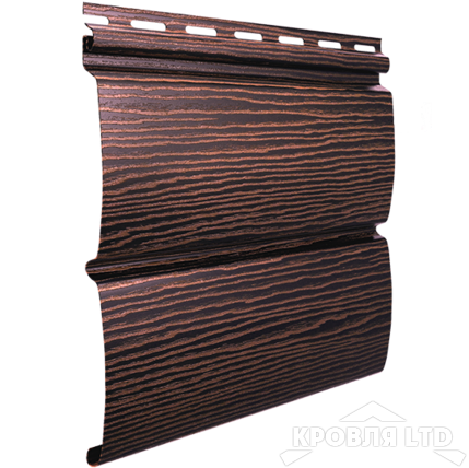 Сайдинг Ю-Пласт Timberblock  цвет дуб мореный 3,05м