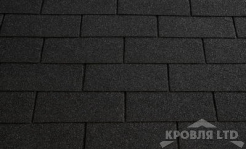 Гибкая черепица Roofshield  серия Family Eco Light коллекция Американ цвет графитно черный