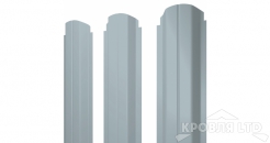 Штакетник П-образный А фигурный 0,45 PE RAL 7005 мышино-серый