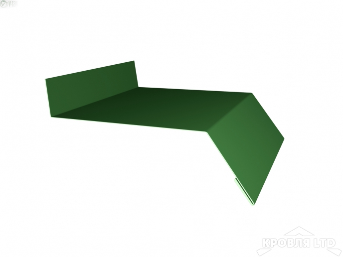 Отлив 100, Полиэстер RAL 6002 лиственно-зеленый, толщина 0,45