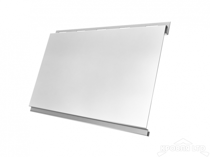 Сайдинг металлический Вертикаль, Полиэстер RAL 9003 сигнальный белый, толщина 0,45