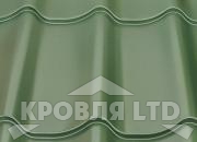 Металлочерепица Супермонтеррей, Colorcoat Prisma Pegasus metallic светло-зеленый , толщина 0,5