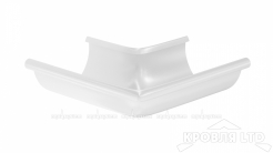 Угол желоба внешний для водостока 90 град Аквасистем 125мм RAL 9003 белый