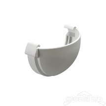 Заглушка желоба для водостока Деке Люкс  пломбир