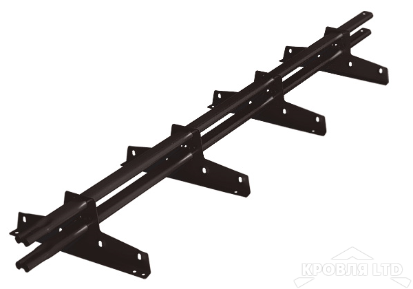 Снегозадержатель Roofsystems серия  ELITE 40*20, Полиэстер RAL 9005
черный темный, 3м