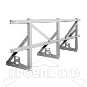 Кровельное ограждение Roofsystems серия PRESTIGE ZN H-600 45*25 EURO, Полиэстер RAL 7004 серый, 3м