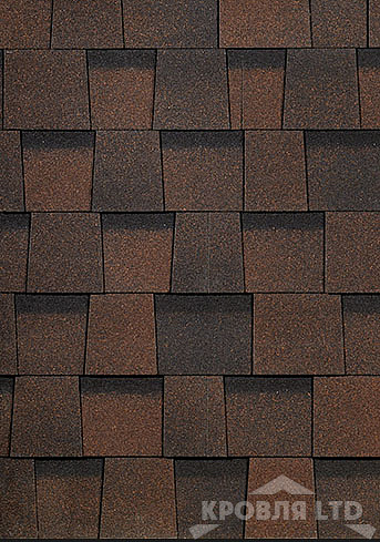 Гибкая ламинированная черепица Дёке серия STANDART  Коллекция DRAGON цвет Темно-коричневый