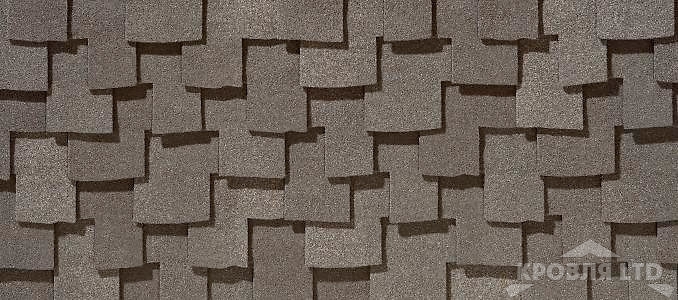 Гибкая черепица Certain Teed коллекция Presidential Shake TL цвет Weathered Wood