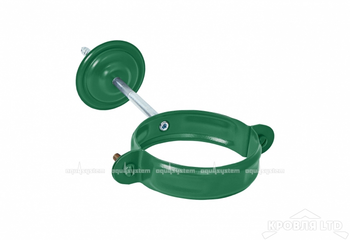 Хомут трубы для водостока Aквасистем100мм RAL 6005 зеленый мох