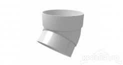 Колено трубы 45 град. ПВХ Grand Line 120/87 Ral 9003 Белый