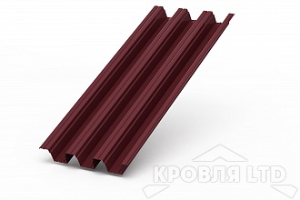 Профнастил H114, Полиэстер RAL 3005 красное вино, толщина 1,0