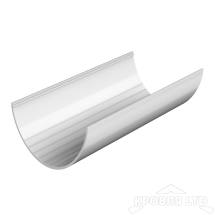 ТН ПВХ D125/82 ММ ЖЕЛОБ (1,5 М) БЕЛЫЙ Rall 9003