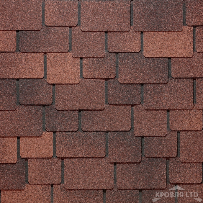 Гибкая черепица Дёке серия LUX коллекция САППОРО цвет Кофе