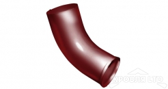 Колено стока Грендлайн 90 мм RAL 3011 коричнево-красный