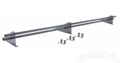 Снегозадержатель для фальцевой кровли Optima RAL 9006 3м