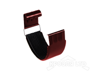 Соединитель желоба для водостока Foramina PUR 150 мм RAL 3005 красное вино