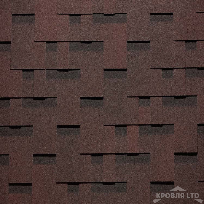 Гибкая черепица Дёке серия PREMIUM коллекция Генуя цвет Зрелый каштан