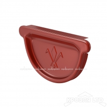 Заглушка желоба для водостока Аквасистем 125/90 RAL 3005 красное вино