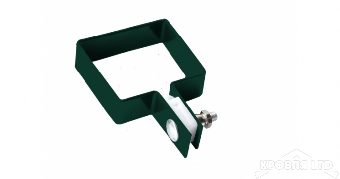 Крепление хомут крайний 62х55  для Ограждения ГрандЛайн RAL 6005 зеленый мох