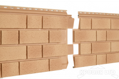 Фасадная панель Ю-ПЛАСТ Стоун Хаус S-Lock Клинкер Балтик Светлая медь