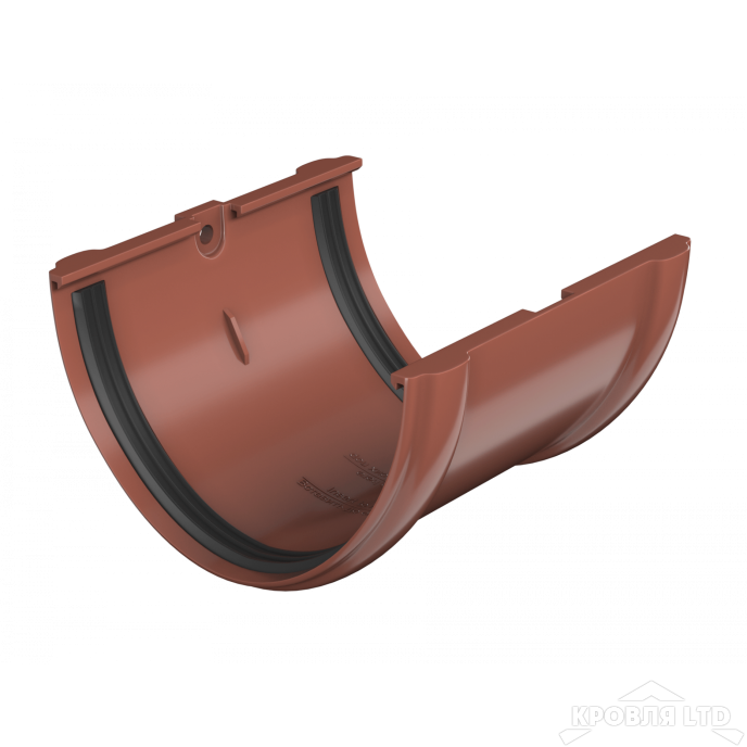 ТН ПВХ D125/82 ММ СОЕДИНИТЕЛЬ ЖЕЛОБА КРАСНЫЙ  Rall 8004