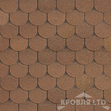 Гибкая черепица Шинглас серия Классик коллекция Танго цвет Осенний