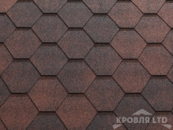 Гибкая черепица Катепал Коллекция Jazzy цвет Красный