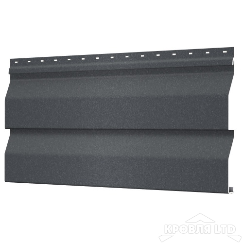 Сайдинг металлический Корабельная Доска, RAL7024  Серый Графит Стальной Бархат, толщина 0,5