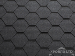 Гибкая черепица Катепал Коллекция  KL цвет Черный