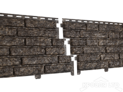 Фасадная панель Ю-ПЛАСТ Stone-House Кварцит Коричневый