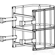Пожарная лестница Универсальная Rofsystems П1-2, Дуга экрана 800 мм Полиэстер RAL Цвет RAL  9003 
Белый, 1,05 м