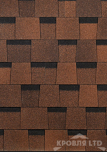 Гибкая ламинированная черепица Дёке серия STANDART  Коллекция DRAGON цвет Светло-коричневый