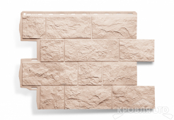 Фасадная панель Альта-Профиль Туф Эко Кремовый