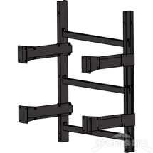 Пожарная лестница Универсальная Rofsystems П1-1, Ступень 800 мм Полиэстер RAL Цвет RAL  8019 
темный шоколад, 1,05 м