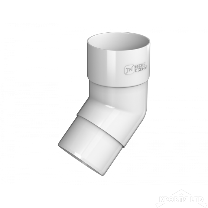 ТН ПВХ D125/82 ММ КОЛЕНО ТРУБЫ 108° БЕЛЫЙ Rall 9003