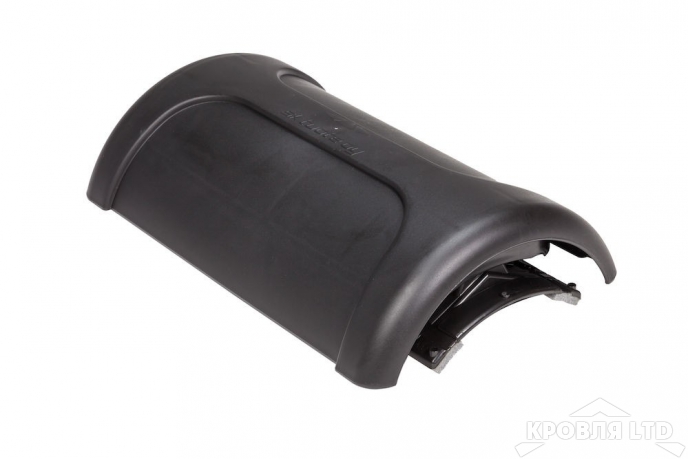 Коньковый элемент Vilpe PELTI - KTV/HARJA цвет черный для металлических кровель