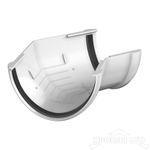 ТН ПВХ D125/82 ММ УГОЛ ЖЕЛОБА 135° БЕЛЫЙ Rall 9003