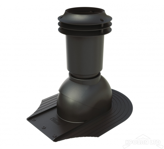 Выход вентиляции канализации Viotto для мягкой кровли при монтаже rall9005.