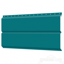 Сайдинг металлический Евробрус RAL5021 Морская Волна, толщина 0,45