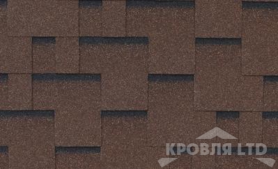 Гибкая черепица Roofshield  серия Family light коллекция Модерн цвет Коричневый