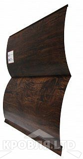 Сайдинг металлический "Венец" под дерево VENGE 012 3D 0,45